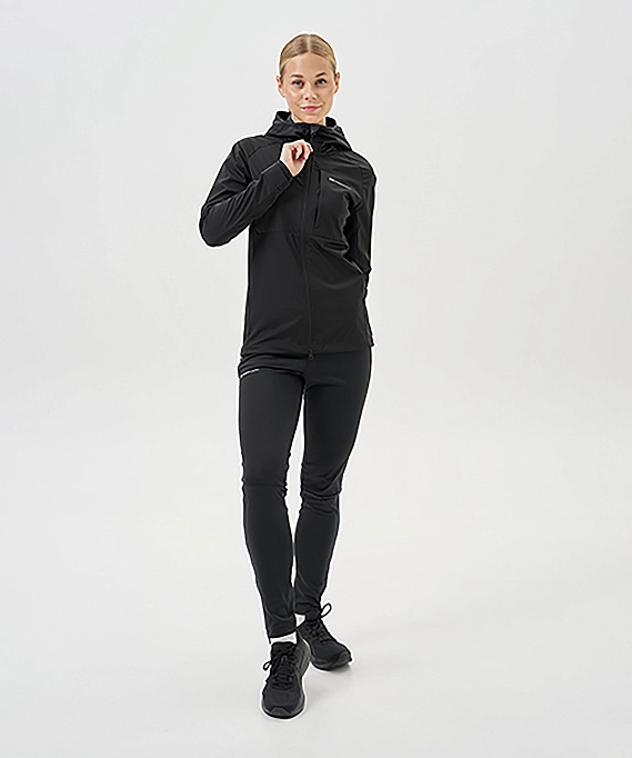 Тренировочная куртка Nordski PRO TOUR HOOD Black W