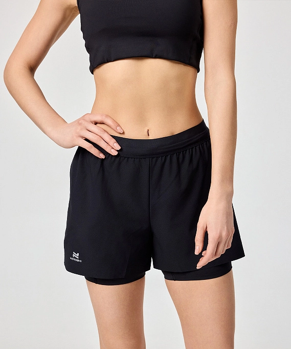 Шорты с лосинами Nordski Stayer Black W