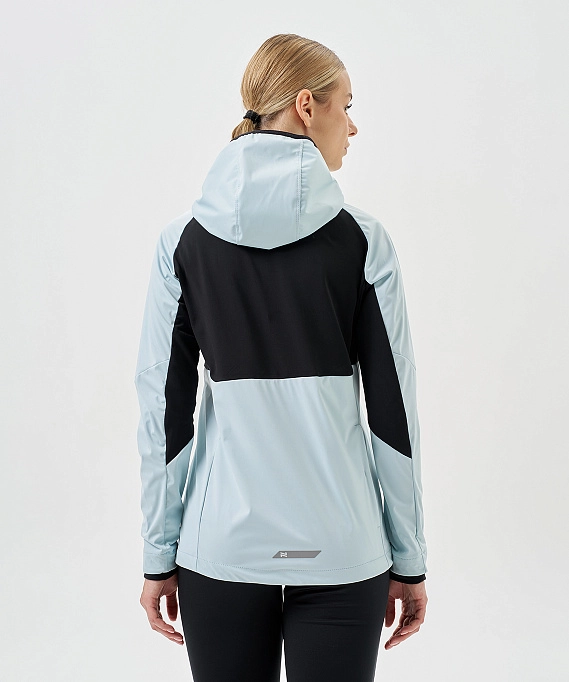 Тренировочная куртка Nordski PRO TOUR HOOD Aqua/Black W