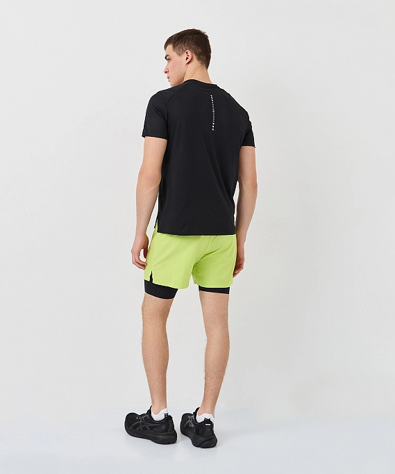 Шорты с лосинами Nordski Stayer Lime/Black