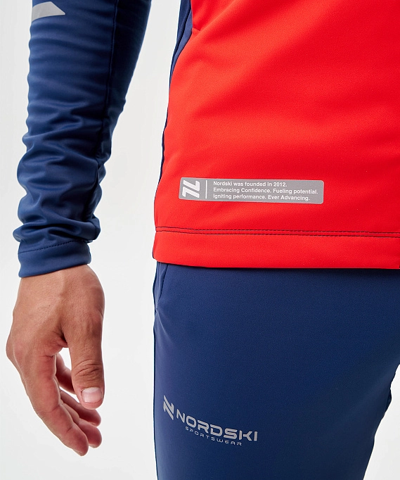 Тренировочная куртка Nordski Pro 2.0 White/Red/Blue