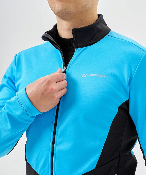 Тренировочная куртка Nordski Advance Light Blue/Black