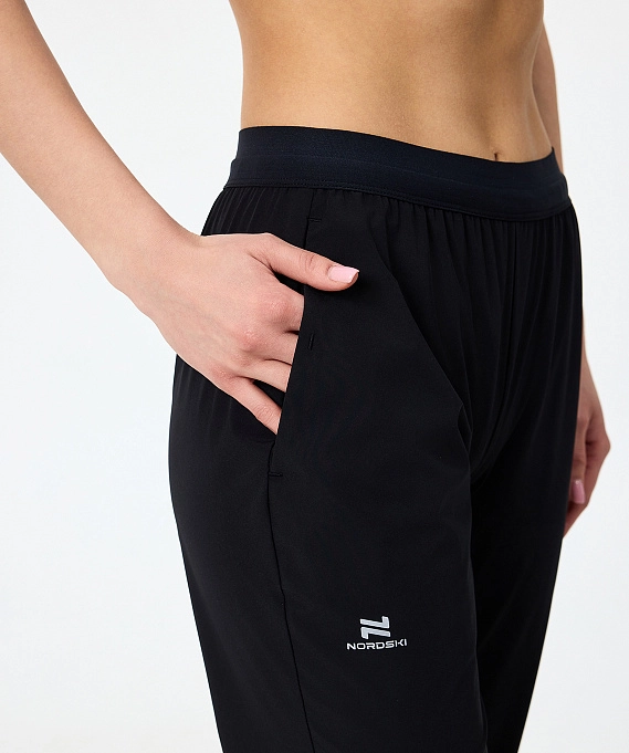Брюки беговые Nordski Stayer Black W