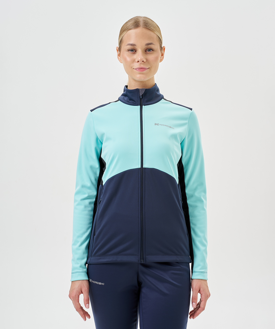 Тренировочная куртка Nordski Advance Mint/Blueberry W