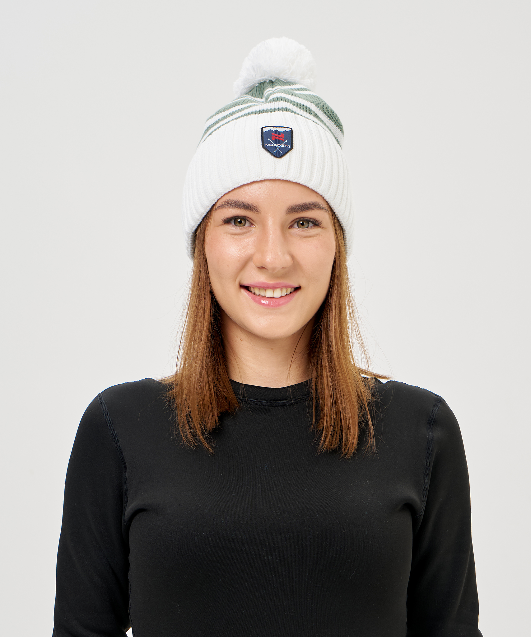 Шапка Nordski Severe Ice Mint/White