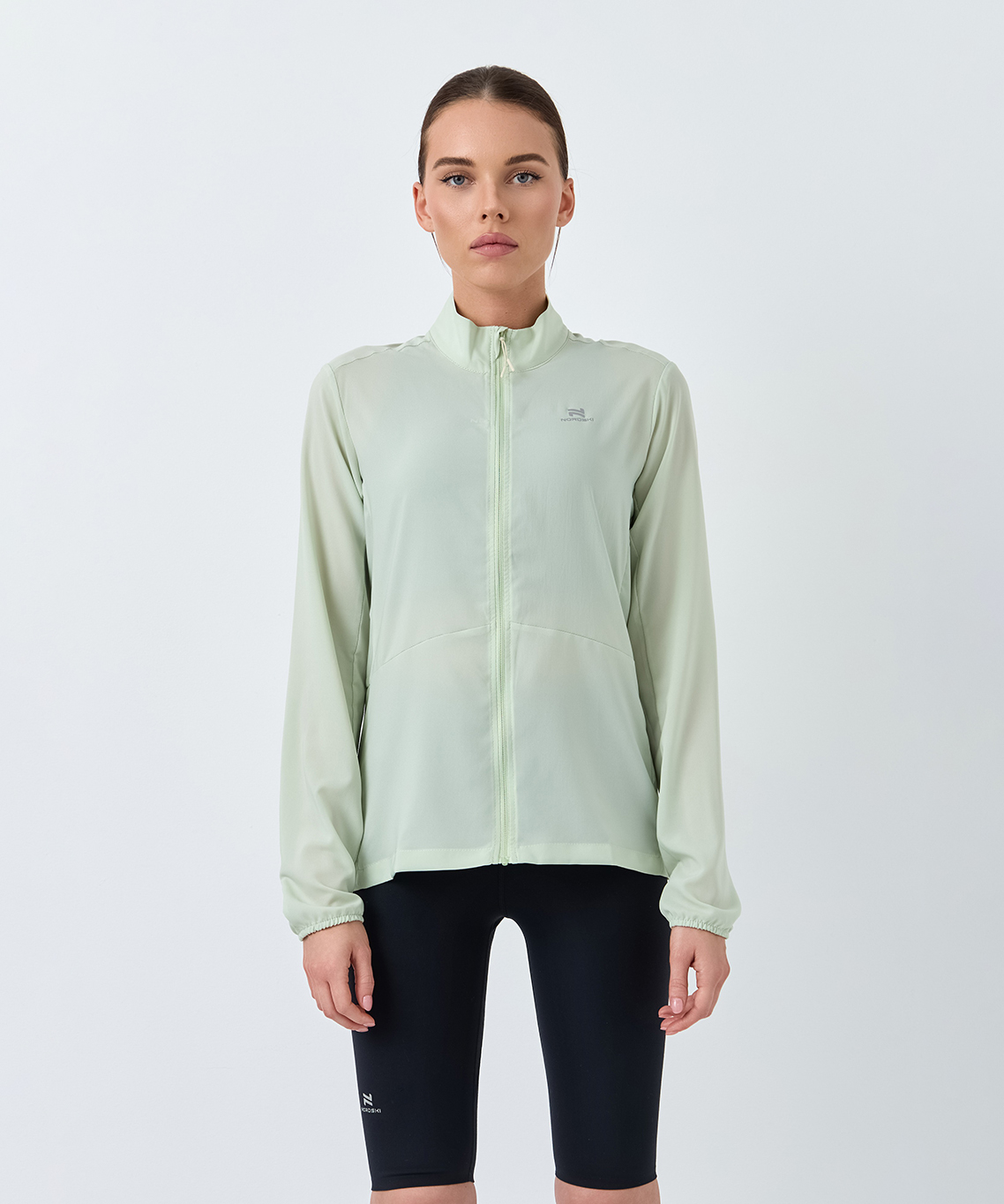 Ветровка беговая Nordski Light Cross Smoky Green W